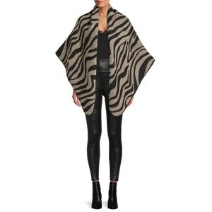 NEW Scoop Women's Reversible Blanket Scarf Zebra One size